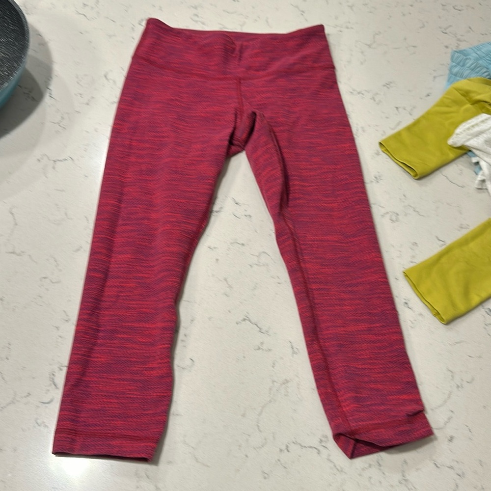Red pinkish lululemon size 4 leggings